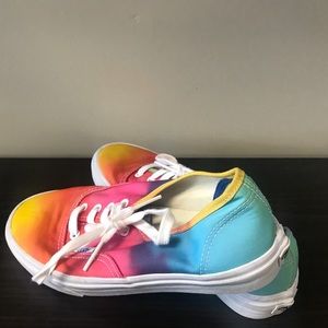 Rainbow vans size 7.5 in women